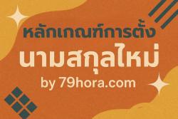 รูปหน้าปก หลักเกณฑ์การตั้งนามสกุลใหม่ อัพเดตล่าสุด 2568