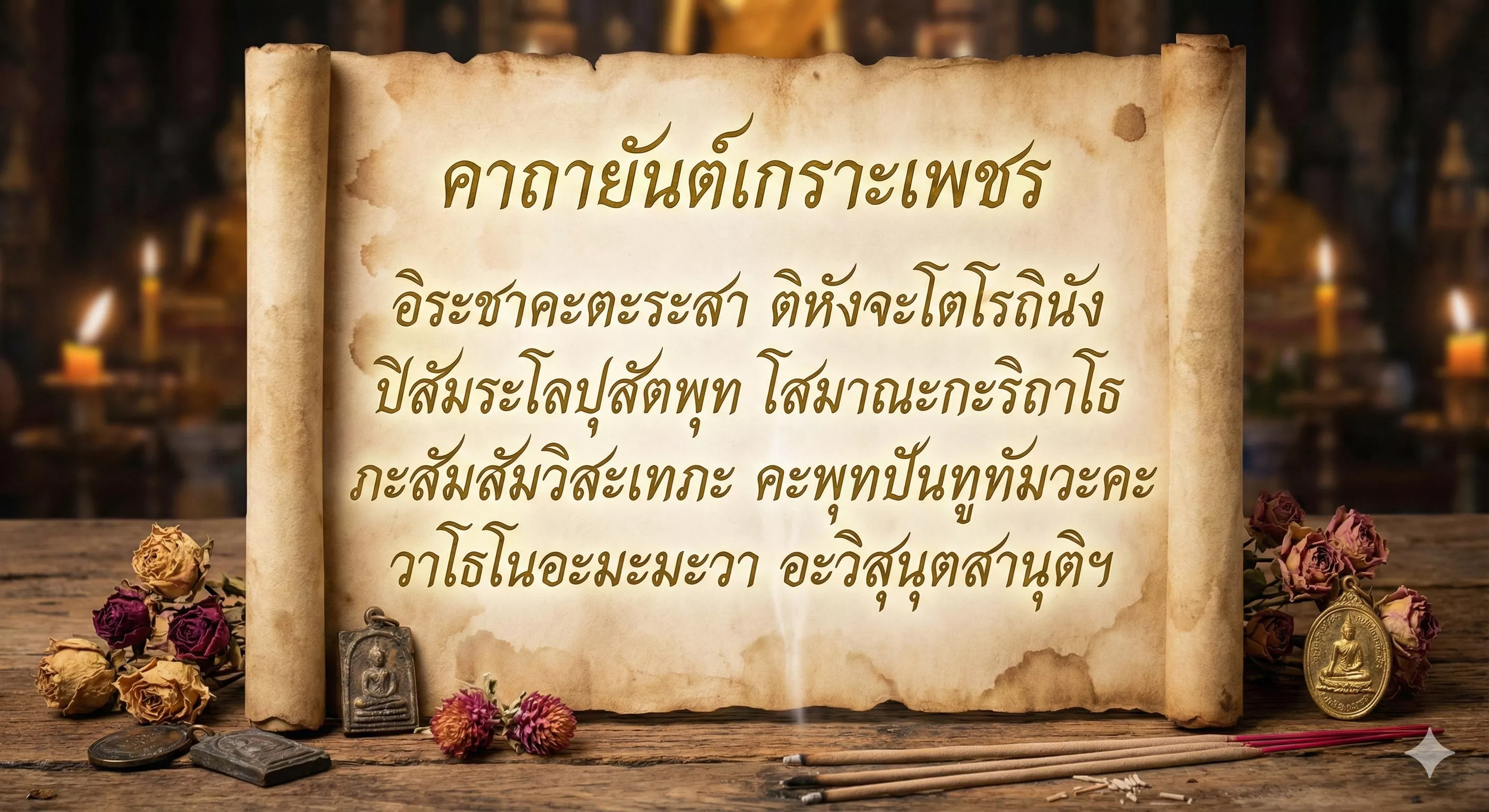 คาถายันต์เกราะเพชร – ป้องกันภัยให้ชื่อใหม่
