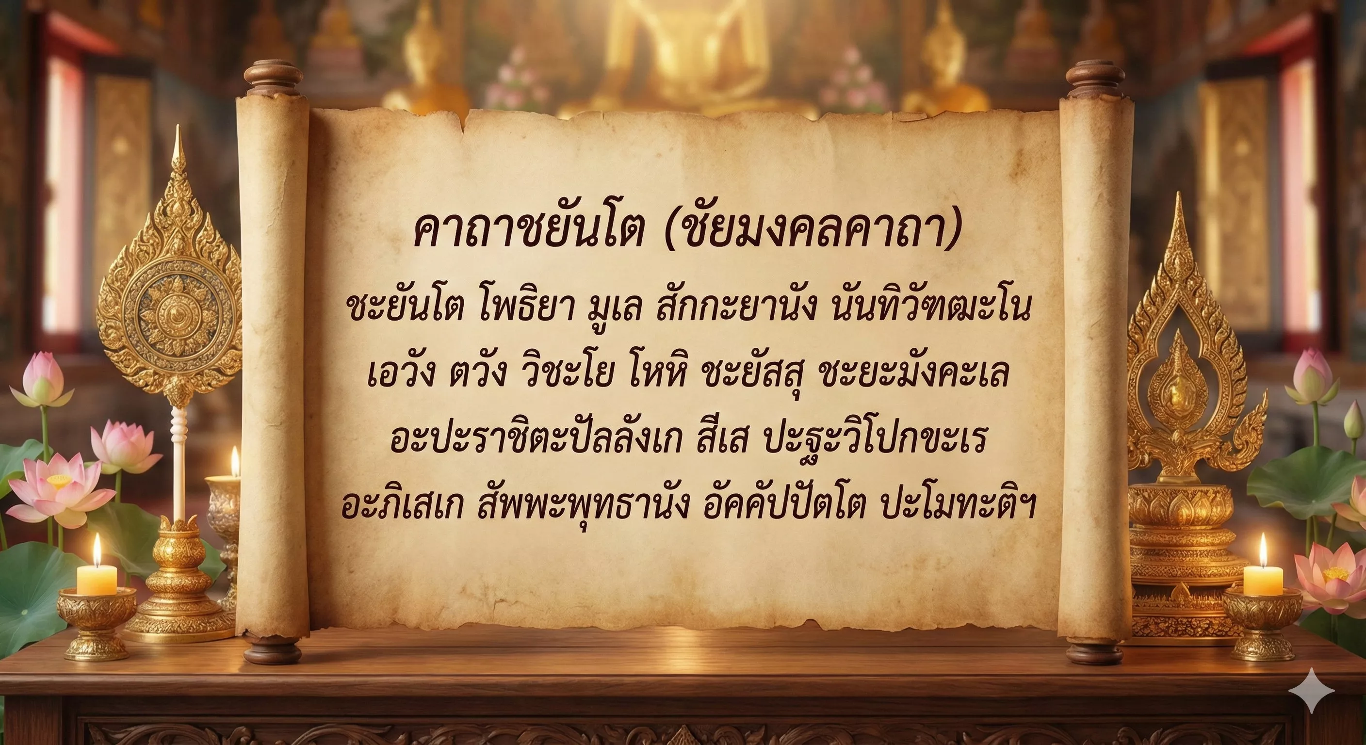 คาถาชยันโต (ชัยมงคลคาถา)